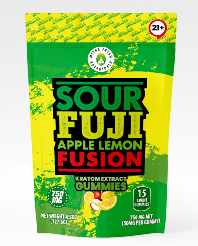 Sour Fuji Apple Lemon Fusion Kratom Gummies